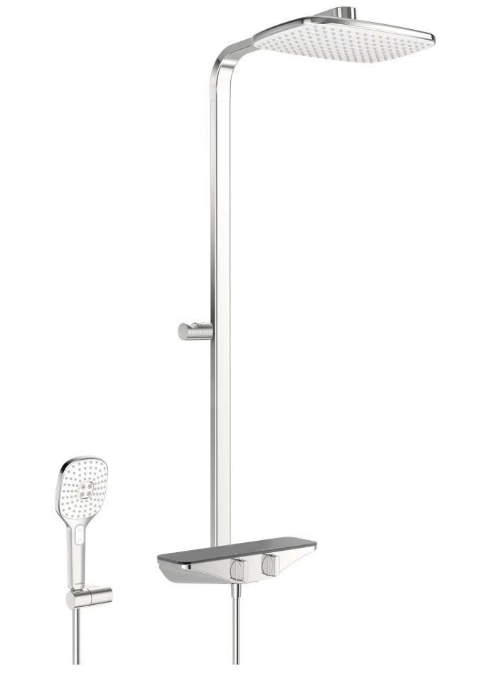 Hansa Emotion - Doucheset Met Thermostaat, 360x 220 Mm, Antraciet/chroom 5865017184