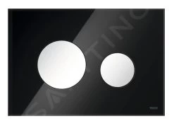 Tece TECEloop - Bedieningsplaat, Zwart Glas/wit 9240654