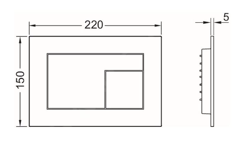 Tece TECEvelvet - Bedieningsplaat, Beschermlaag Tegen Vingerafdrukken, Wit 9240735 - Image 2