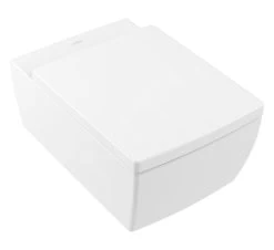 Villeroy & Boch Memento 2.0 - Wandcloset, Afvoer Achteraan, DirectFlush, CeramicPlus, Stone White 4633R0RW