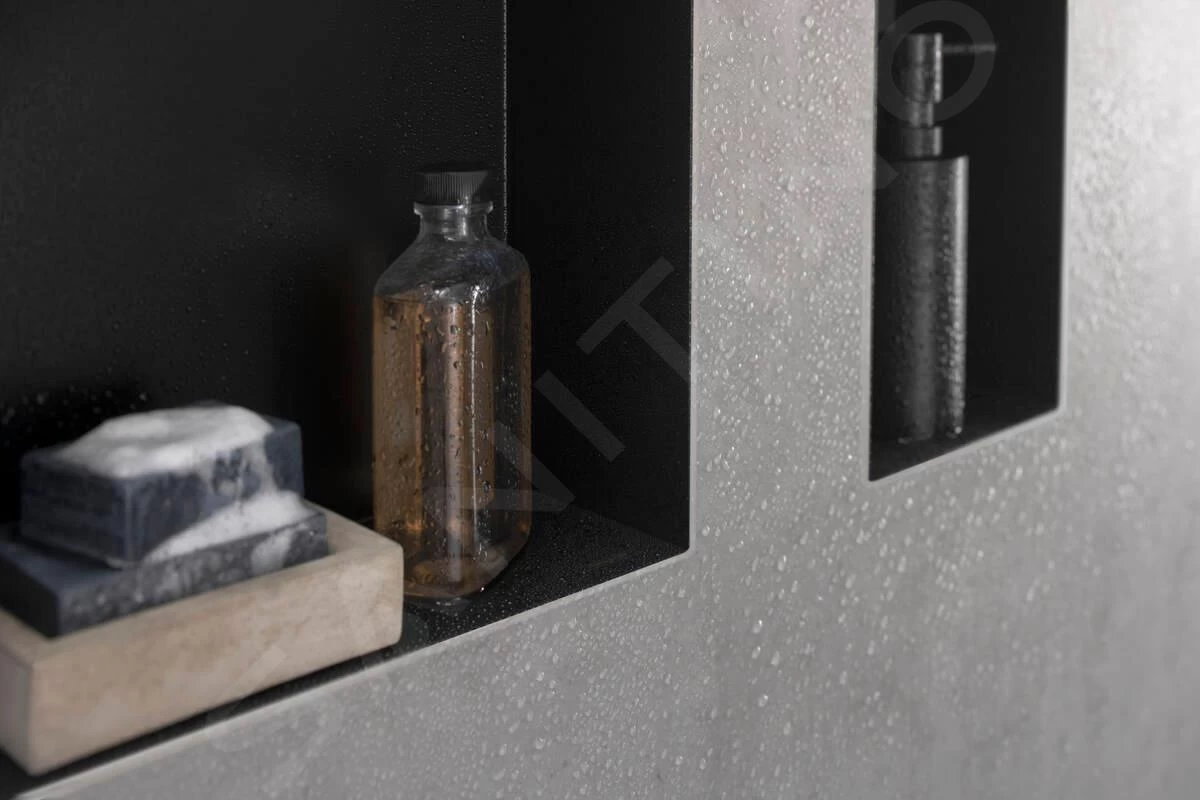 Hansgrohe XtraStoris Minimalistic - Inbouwnis, 300x150x140 Mm, Mat Zwart 56076670 - Image 4