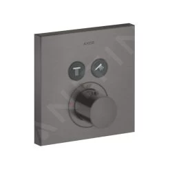 Axor ShowerSelect - Thermostaat Afbouwdeel Voor 2 Functies, Geborsteld Zwart Chroom 36715340
