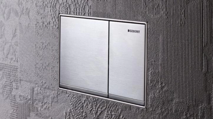 Geberit Omega60 - Bedieningsplaat OMEGA60, Geborsteld Chroom 115.081.GH.1 - Image 4