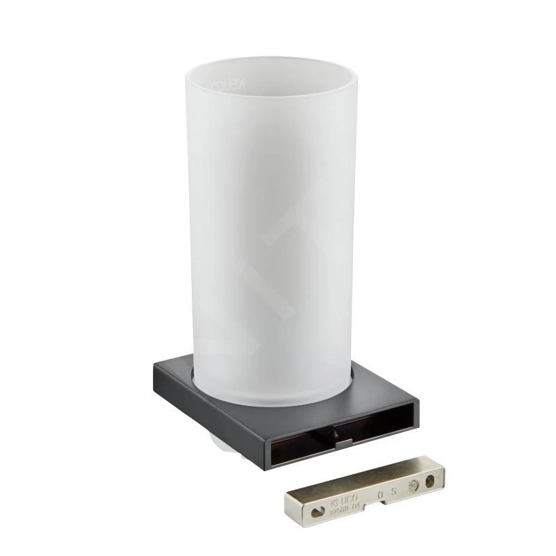 Keuco Edition 11 - WC-borstel Met Houder, Mat Glas/zwart Chroom Geborsteld 11164139000 - Image 4