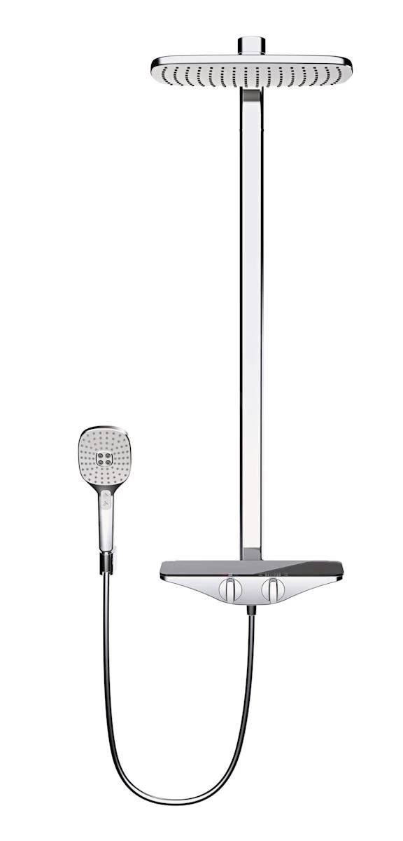 Hansa Emotion - Doucheset Met Thermostaat, 360x 220 Mm, Antraciet/chroom 5865017184 - Image 3