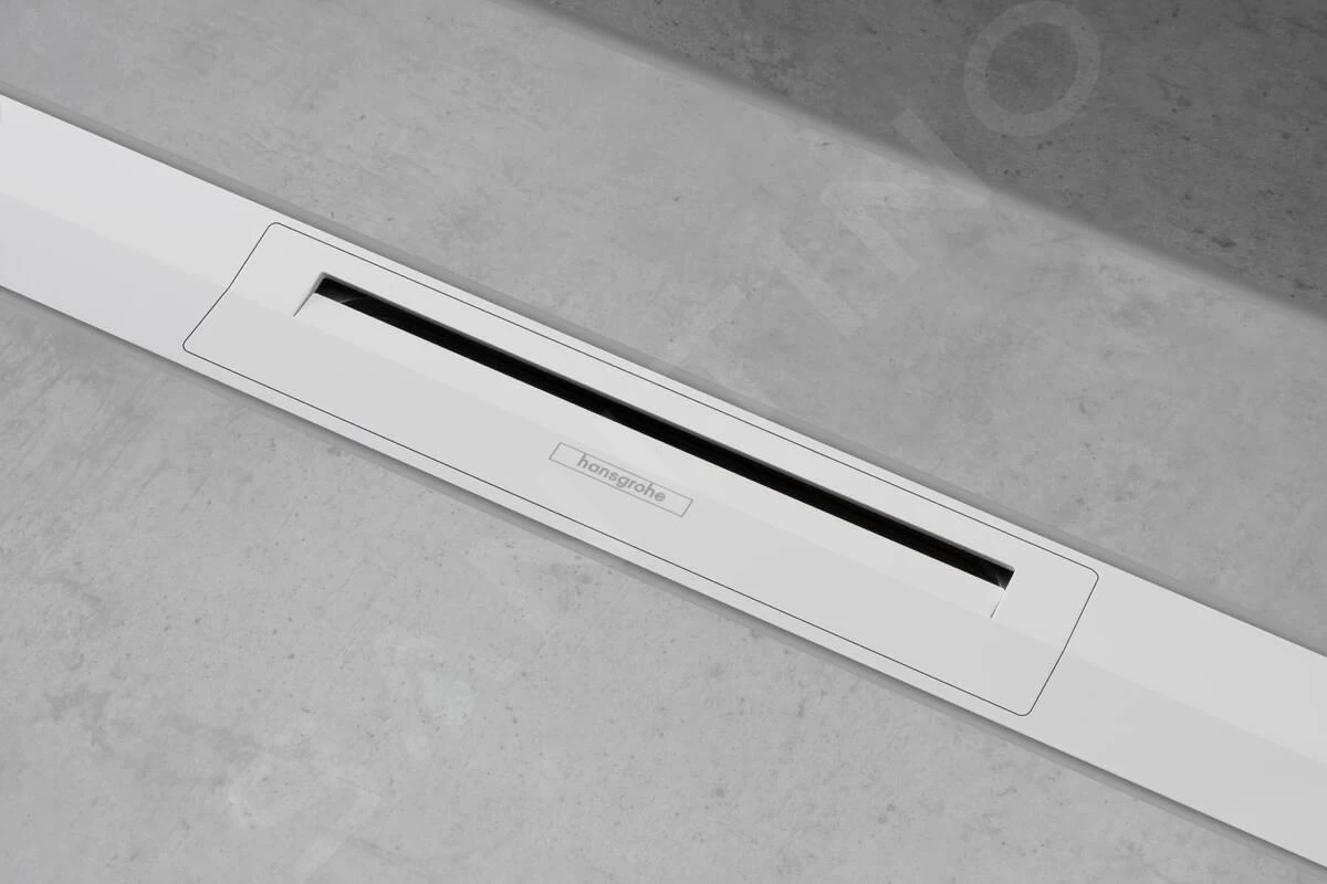 Hansgrohe RainDrain Flex - Douchegoot Met Rvs Rooster 1200, Te Plaatsen In De Ruimte, Inkortbaar, Mat Wit 56047700 - Image 4