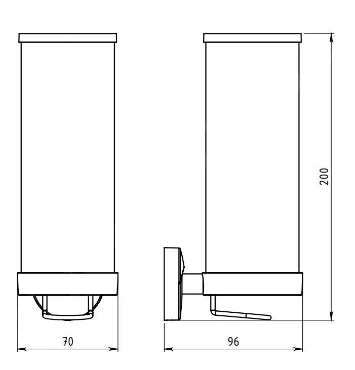 Novaservis Metalia 11 - Wattenschijfje Houder, Glas/chroom 0172,0 - Image 2