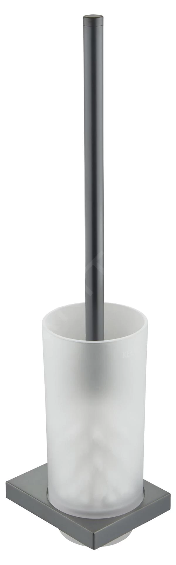 Keuco Edition 11 - WC-borstel Met Houder, Mat Glas/zwart Chroom Geborsteld 11164139000