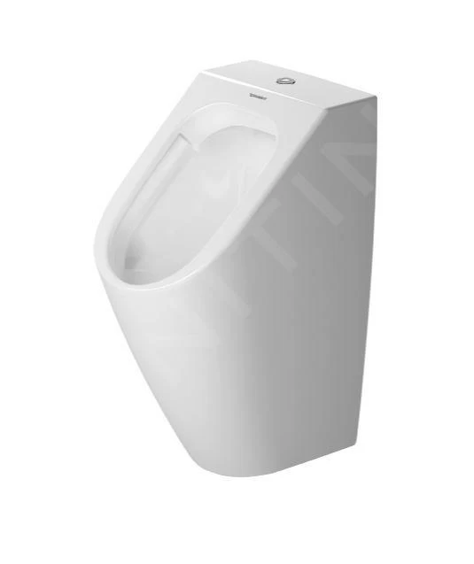 Duravit ME By Starck - Urinoir, Bovenste Waterinlaat, Rimless, Met HygieneGlaze, Alpine Wit 2815302000