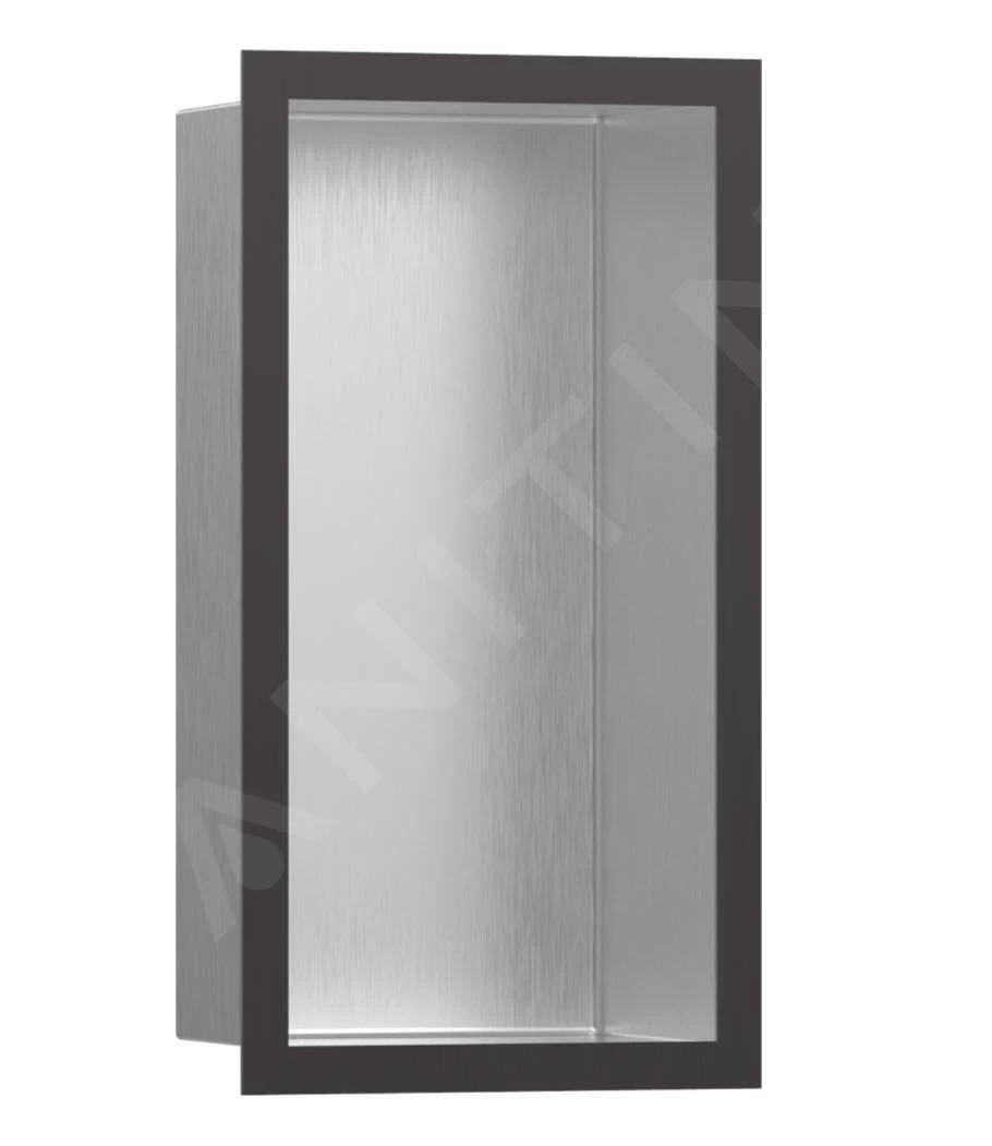 Hansgrohe XtraStoris Individual - Inbouwnis Met Designlijst, 300x150x100 Mm, Geborsteld Rvs/geborsteld Zwart Chroom 56094340