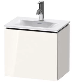 Duravit L-Cube - Wastafelonderkast 400x440x311 Mm, Links, 1 Deur, Glanzend Wit LC6133L2222