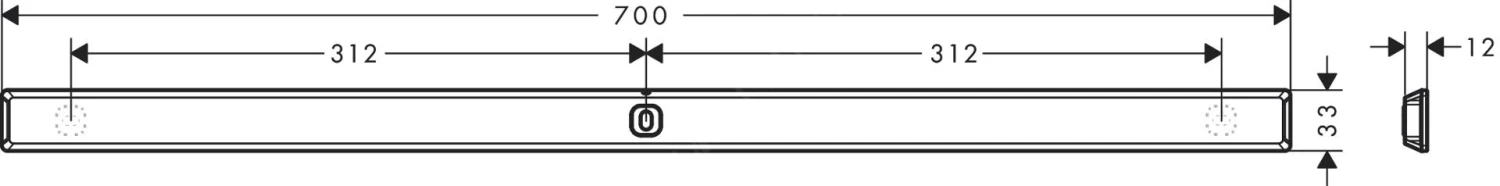 Hansgrohe WallStoris - Wandstang 700 Mm, Mat Zwart 27904670 - Image 2