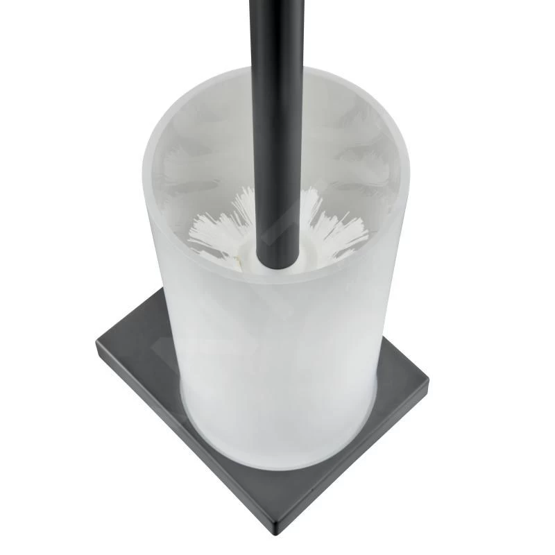 Keuco Edition 11 - WC-borstel Met Houder, Mat Glas/zwart Chroom Geborsteld 11164139000 - Image 3
