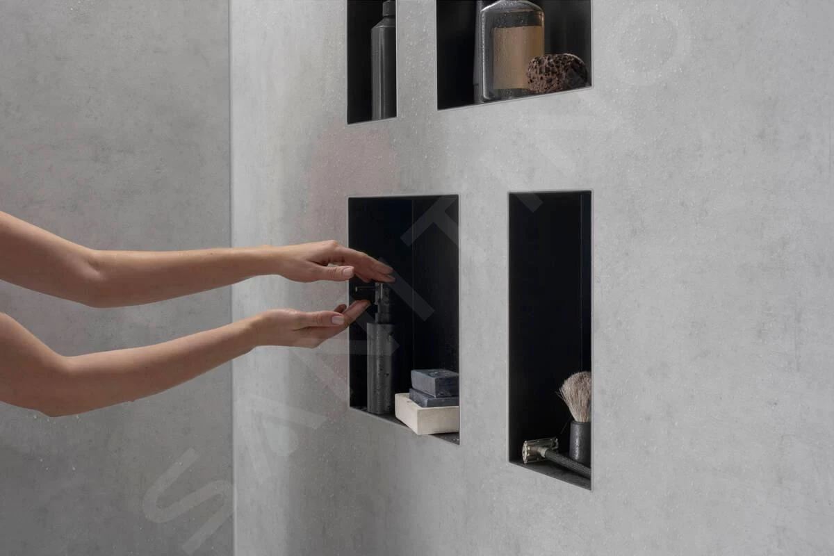 Hansgrohe XtraStoris Minimalistic - Inbouwnis, 300x150x140 Mm, Mat Zwart 56076670 - Image 5