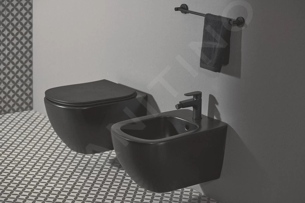 Ideal Standard Tesi - Hangend Toilet Met SoftClose Wc Bril, Aquablade, Zwart T3546V3 - Image 5