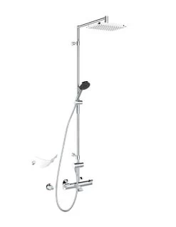 Hansa Fit - Doucheset Met Thermostaat, 260x200 Mm, Chroom 65162101