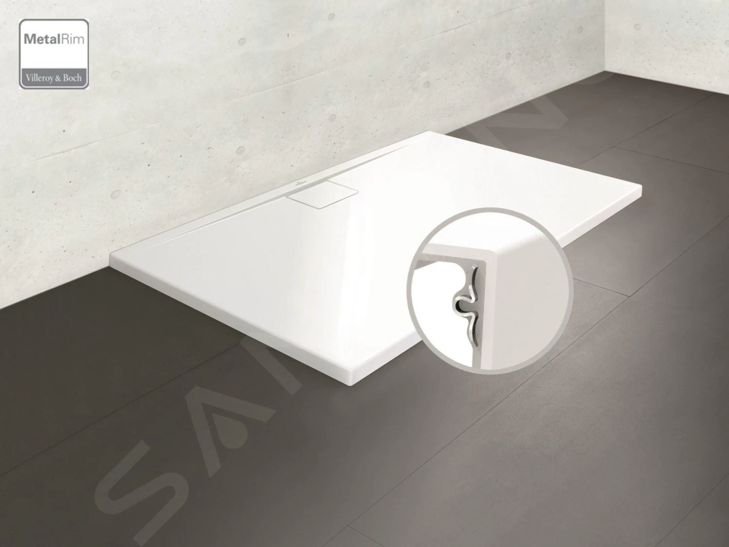 Villeroy & Boch Architectura - Douchebak, 900x800 Mm, Alpine Wit UDA9080ARA215V-01 - Image 4