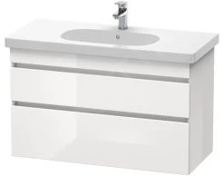 Duravit DuraStyle - Wastafelonderkast 610x1000x453 Mm, 2 Laden, Glanzend Wit DS648502222