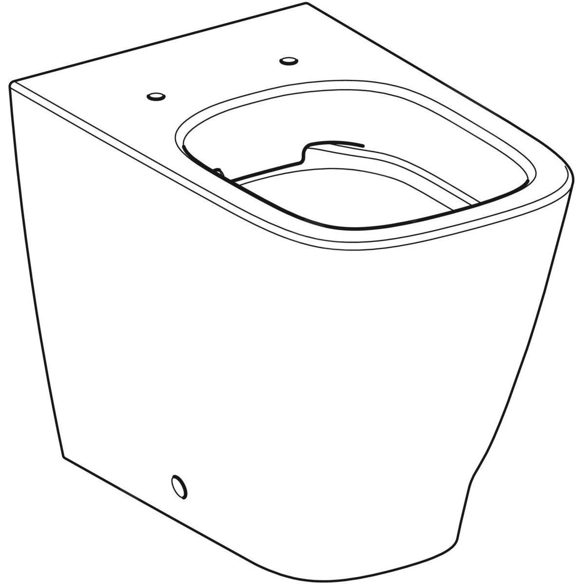 Geberit Smyle Square - Staande WC, Rimfree, Wit 500.840.00.1 - Image 3